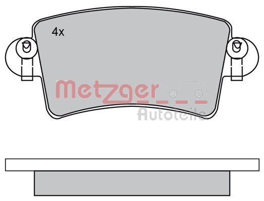 METZGER Remblokken 1170171 Nissan X-TRAIL Remblokset METZGER 1170171