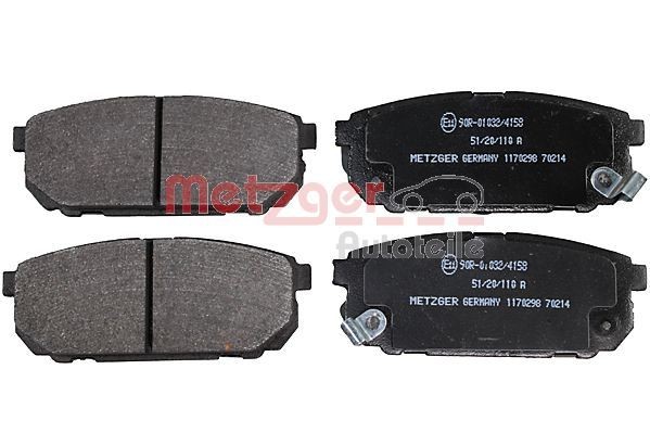 METZGER Plaquettes de frein 1170298 1170298 Plaquettes de frein KIA SEPHIA METZGER