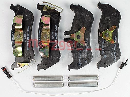 METZGER Brake pad set 1170339 Mercedes B-Class METZGER racing brake pads 1170339