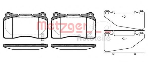 METZGER Bromsbelägg 1170745 1170745 METZGER bromsbelägg sport Subaru OUTBACK