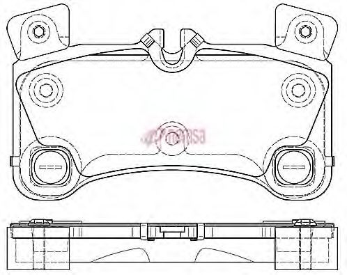 METZGER Brake pad set 1170775 1170775 METZGER disc pads for PORSCHE