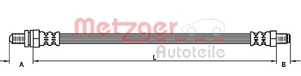 METZGER Pidurivoolik 4110135 4110135 Pidurivoolik FORD TRANSIT COURIER METZGER