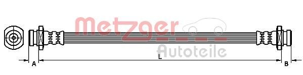 METZGER Bremseslange 4110469 Bremseslange METZGER Suzuki ALTO 4110469