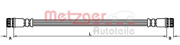 METZGER Pidurivoolik 4110474 Pidurivoolik METZGER Mitsubishi GRANDIS 4110474