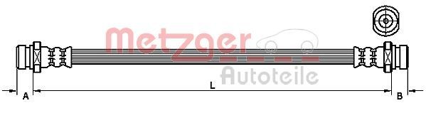 METZGER Remslang 4110832 Remslangen METZGER K2700 4110832 goedkoop