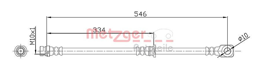 METZGER Bremsschlauch 4110918 Bremsschläuche METZGER GRANDIS 4110918 günstig