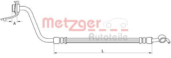 METZGER Tubo freno 4111056 4111056 Tubi freno HYUNDAI COUPE METZGER costo