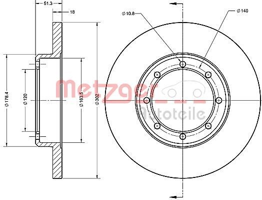 METZGER Piduriketas 6110686 6110686 Pidurikettad METZGER OPEL SPEEDSTER
