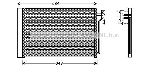 PRASCO Kondensator, klimaanlegg AUA5182D AUA5182D Ac kondenser LAND ROVER DISCOVERY PRASCO