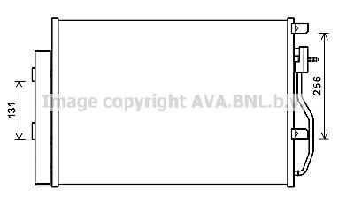 PRASCO Condensor voor airco CTA5048D PRASCO CTA5048D Condensator voor airco Chevrolet Aveo T300 prijs