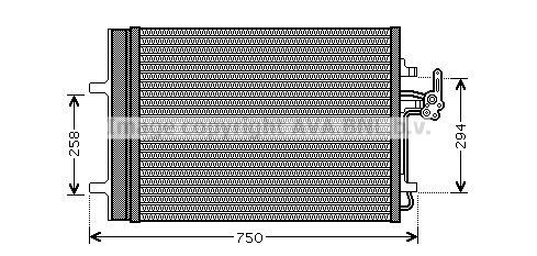 PRASCO Condensor voor airco FDA5427D PRASCO FDA5427D Airco-koeler Volvo XC60 I originele prijs