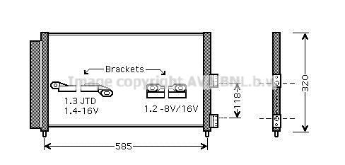 PRASCO Condensatore climatizzatore FT5289D PRASCO FT5289D Condensatore aria condizionata FIAT 127 Hatchback (127) originali prezzo