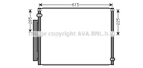 PRASCO Kondensator, klimaanlegg TO5569D TO5569D Ac radiator TOYOTA CORONA PRASCO
