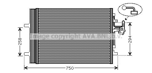 PRASCO Lauhdutin, ilmastointilaite VO5161D VO5161D PRASCO Ilmastoinnin lauhdutin VOLVO XC70