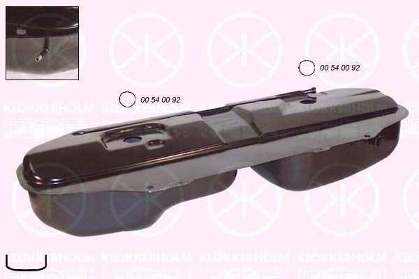 KLOKKERHOLM Drivstofftank 0054007 KLOKKERHOLM 0054007 Drivstofftank