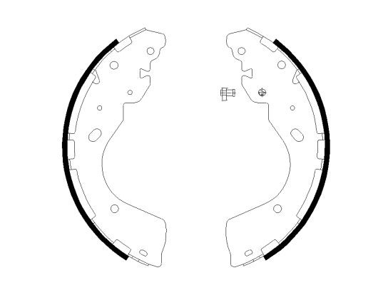 TEXTAR Brake Shoe Set 91081800 Lexus LS TEXTAR brake shoes 91081800