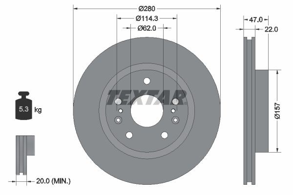 Disco freno TEXTAR 92268303 TEXTAR PRO 92268303 costo Dischi freno Suzuki VITARA 2024