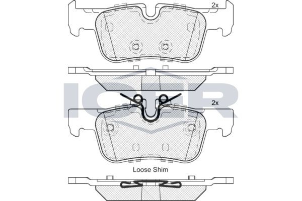 ICER Brzdové doštičky/platničky 182193 Platničky ICER Rad 5 182193 lacné