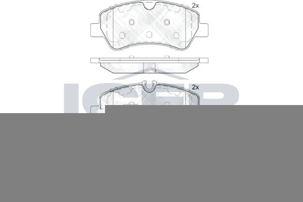 ICER Bromsbelägg 142116 142116 ICER Bromsklossar Ford