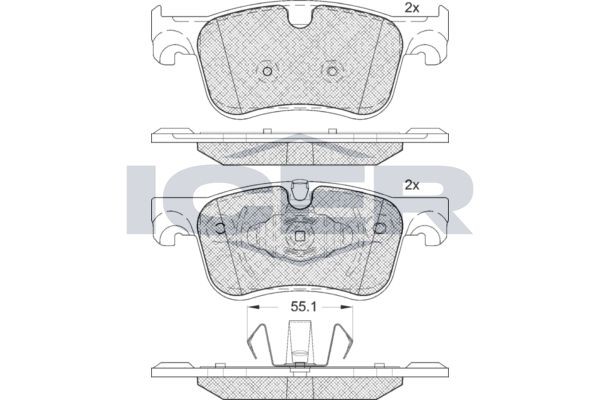 ICER Bremseklodser 182158 Bremseklodser ICER Citroën C3 182158