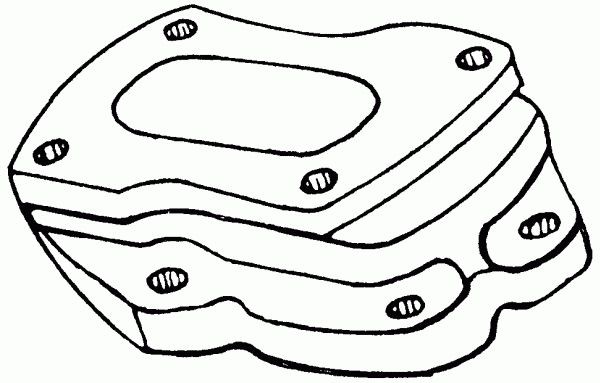 LEMFÖRDER Flange, carburettor 10122 01 10122 01 LEMFÖRDER carburetor flange VW SHARAN