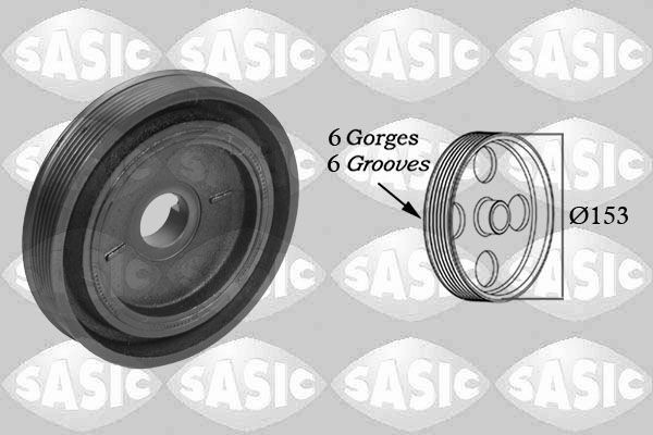 SASIC Riemenscheibe, Kurbelwelle 2150023 Kurbelwellenriemenscheibe SASIC 108 2150023 günstig