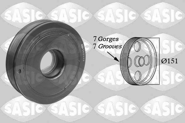 SASIC Remenica kľukového hriadeľa 2154018 2154018 Remenica kľukového hriadeľa NISSAN ALTIMA SASIC