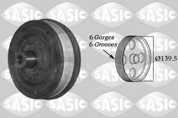 SASIC Remenica kľukového hriadeľa 2156019 2156019 Remenica kľukového hriadeľa FORD SIERRA SASIC