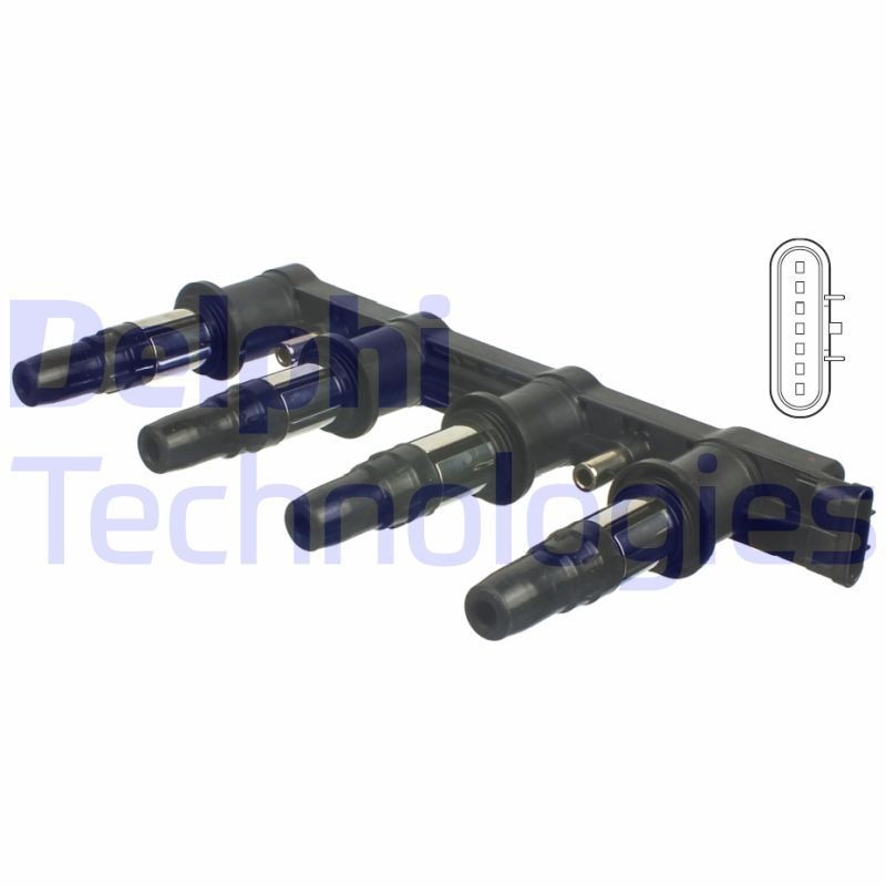 DELPHI Bobina d'accensione CE01841-12B1 DELPHI CE01841-12B1 Bobina Chevrolet Corvette C6 prezzo