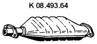 EBERSPÄCHER Katalysator 08.493.64 08.493.64 Katalysator OPEL CALIBRA A EBERSPÄCHER