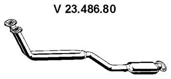 EBERSPÄCHER Front Silencer 23.486.80 HONDA CIVIC EBERSPÄCHER front silencer 2348680
