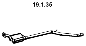 EBERSPÄCHER Catalytic converter 19.1.35 PEUGEOT PARTNER EBERSPÄCHER catalytic converter 19135