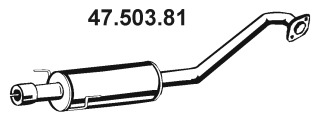 EBERSPÄCHER Μεσαίο σιλανσιέ 47.503.81 47.503.81 Μεσαίο καζανάκι TOYOTA VERSO EBERSPÄCHER