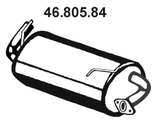EBERSPÄCHER Bagpotte 46.805.84 46.805.84 Lydpotte SUZUKI ALTO EBERSPÄCHER