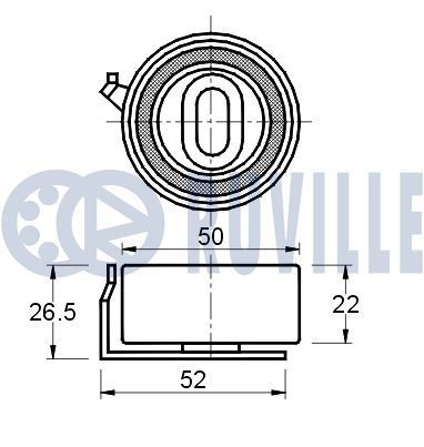 RUVILLE Ohjauskisko, jakoketju 3453062 3453062 RUVILLE Liukuohjain Mazda 3 hinta