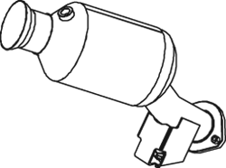 DINEX Catalytic converter 56369 56369 DINEX catalytic converter for MERCEDES-BENZ V-Class