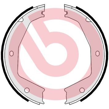 BREMBO Handbrake shoes S 24 550 BREMBO S 24 550 Handbrake shoes JAGUAR XE (X760) 2.0 300 hp 2017