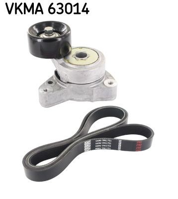 SKF Jeu de courroies trapézoïdales à nervures VKMA 63014 Kit complet de courroies d'accessoire SKF HR-V VKMA 63014 pas cher