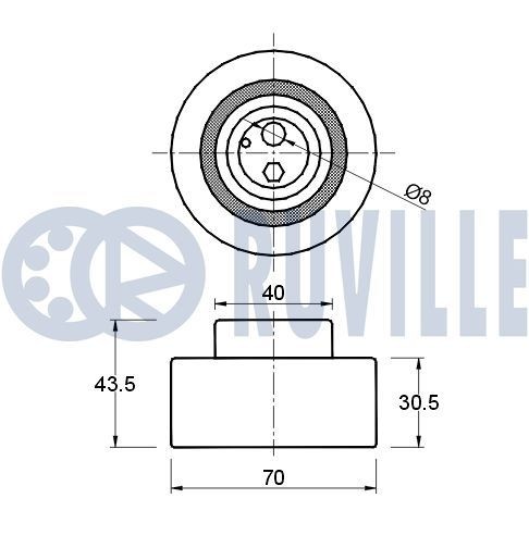 RUVILLE Strammeskinne, styrekjede 3453061 Kjedestrammer RUVILLE ASCONA 3453061 billige
