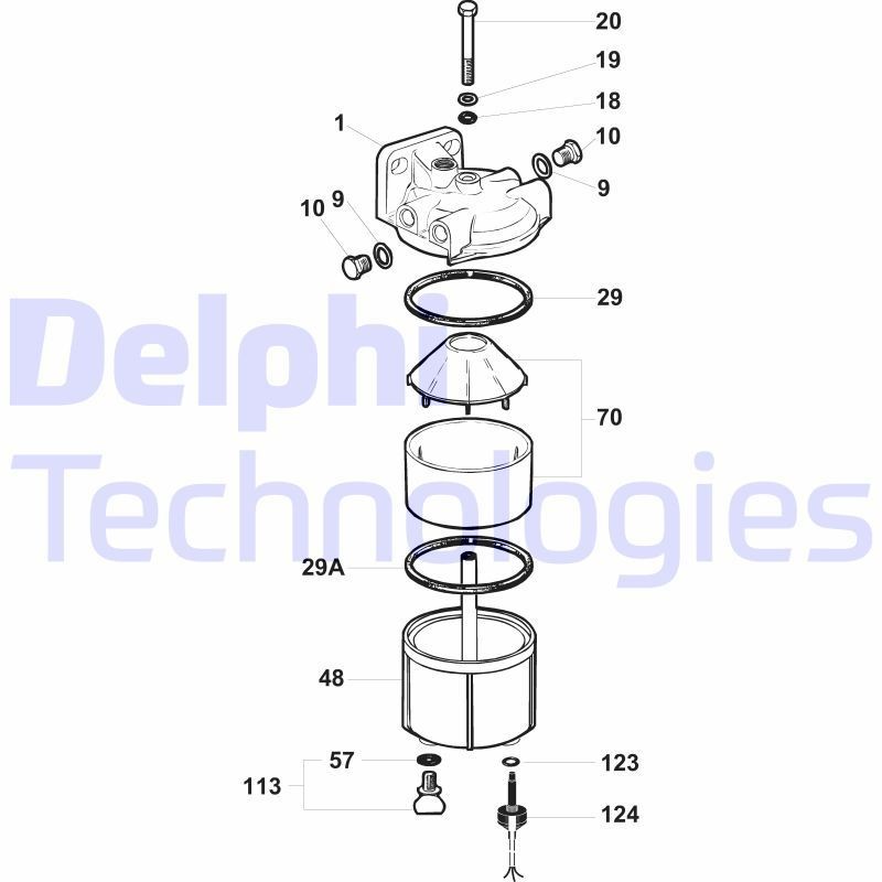 DELPHI Klep, brandstofpomp 6224030 Kia PICANTO Brandstofregelaar DELPHI 6224030
