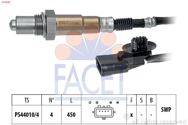 FACET Sonde lambda 10.8095 10.8095 Sonde lambda NISSAN SILVIA FACET
