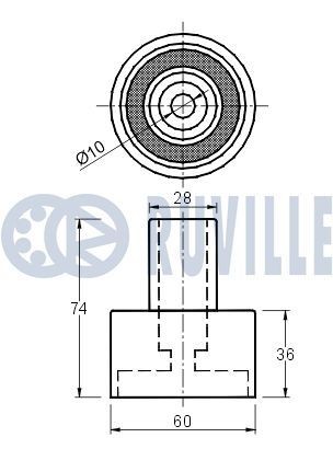 RUVILLE Strammer, styrekjede 3453056 3453056 RUVILLE Strammer styrekjed Suzuki billige
