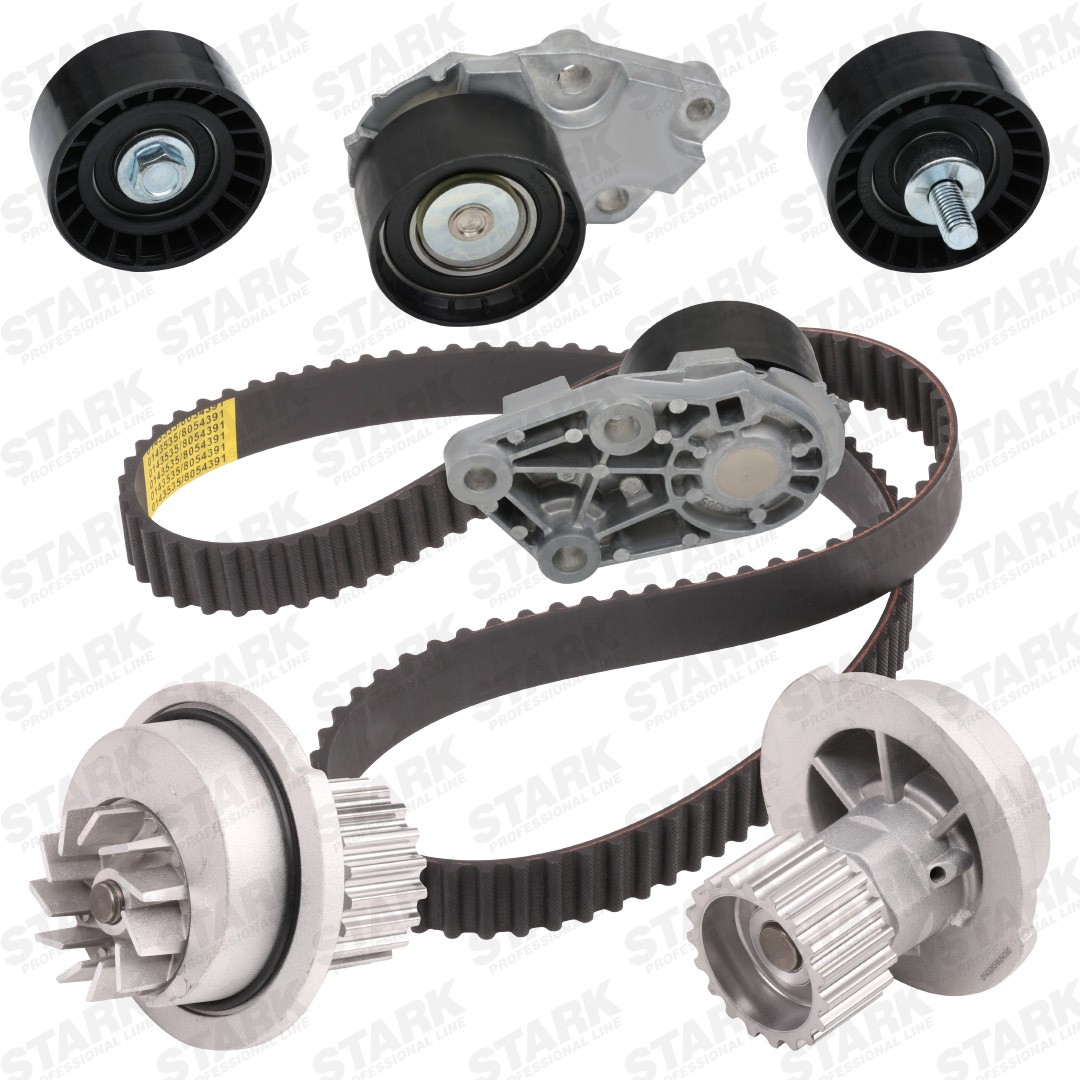 STARK Kit de distribution + pompe à eau SKWPT-0750060 SKWPT-0750060 Pompe à eau + kit de distribution HYUNDAI COUPE STARK