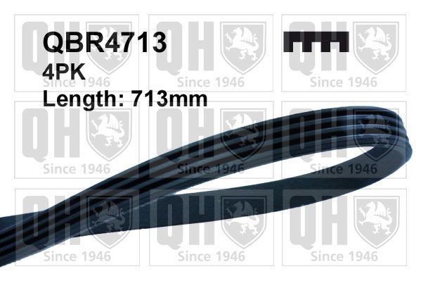 QUINTON HAZELL Ιμάντας poly-V QBR4713 QUINTON HAZELL QBR4713 γνήσια Ιμάντας poly-V Daihatsu Move L9 κόστος