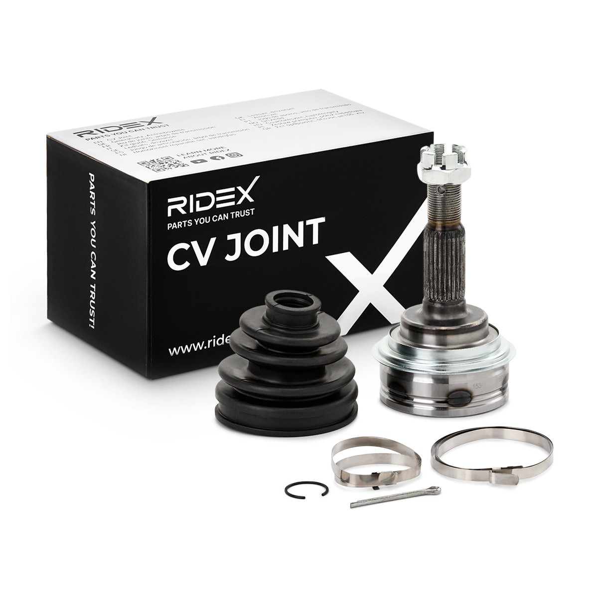 RIDEX Sada kĺbov hnacieho hriadeľa 5J0113 5J0113 Homokinetický kĺb TOYOTA AURIS RIDEX