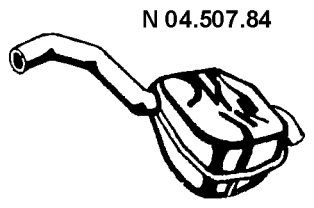 EBERSPÄCHER Πίσω σιλανσιέ 04.507.84 04.507.84 Καζανάκι FORD SCORPIO EBERSPÄCHER