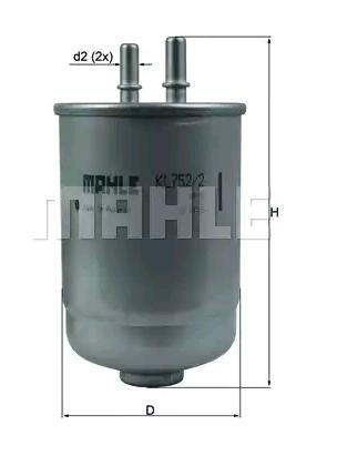 KNECHT Kraftstofffilter KL 752/2D KL 752/2D Kraftstofffilter RENAULT TALISMAN KNECHT kaufen