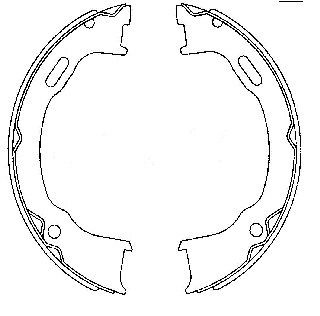 TEXTAR Handbremsbeläge 91073600 91073600 Handbremsbacken JEEP COMPASS TEXTAR kaufen