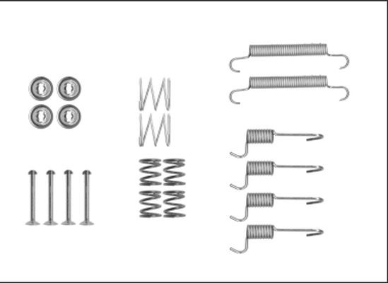 TEXTAR Kit di accessori per ganasce freno 97042400 TEXTAR 97042400 Kit di accessori per ganasce freno Hyundai Accent MC prezzo