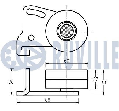 RUVILLE Strammer, styrekjede 3453054 Kjedestrammer RUVILLE Isuzu ELF 3453054